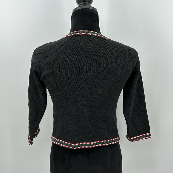 Heirloom Collectibles Vintage Christmas sweater size 6 small Santa knit design - Picture 5 of 6